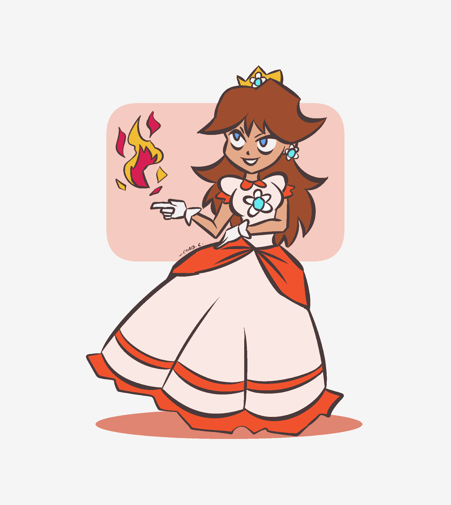 Fire Daisy (Mario (Series)) Rule 34 Image