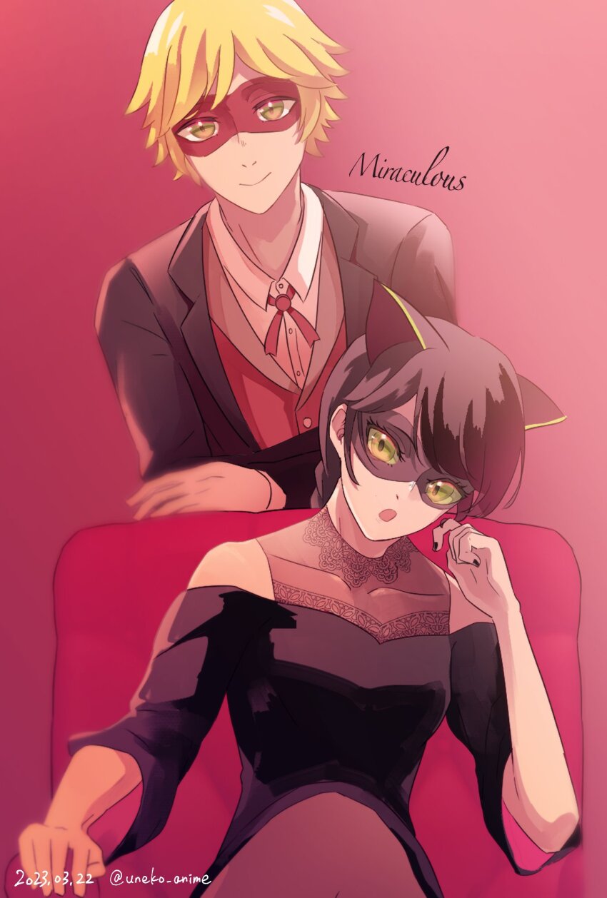 Adrien Agreste (Lady Noir) Rule 34 Image