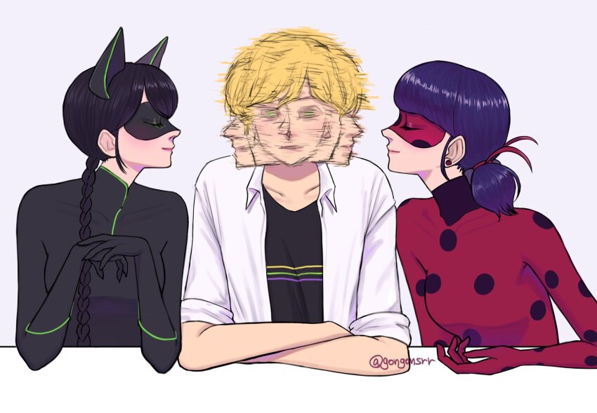 Adrien Agreste (Lady Noir) Rule 34 Image