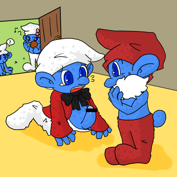 Painter Smurf (The Smurfs) Rule 34 Image