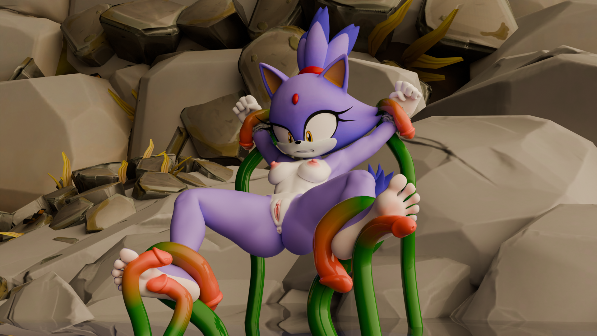 Blaze The Cat (Sega) Rule 34 Image