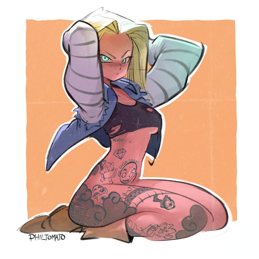 Android 18 (Dragon Ball) Rule 34 Image