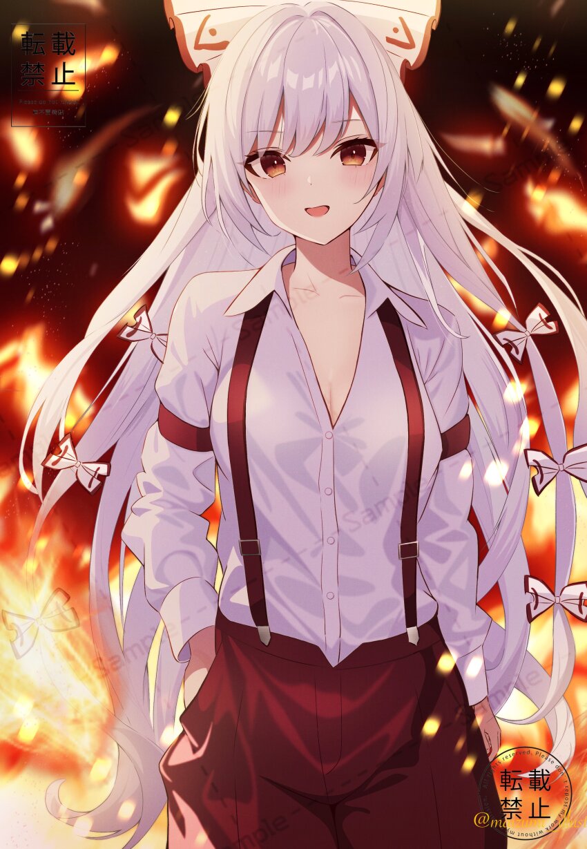 Fujiwara No Mokou (Touhou) Rule 34 Image