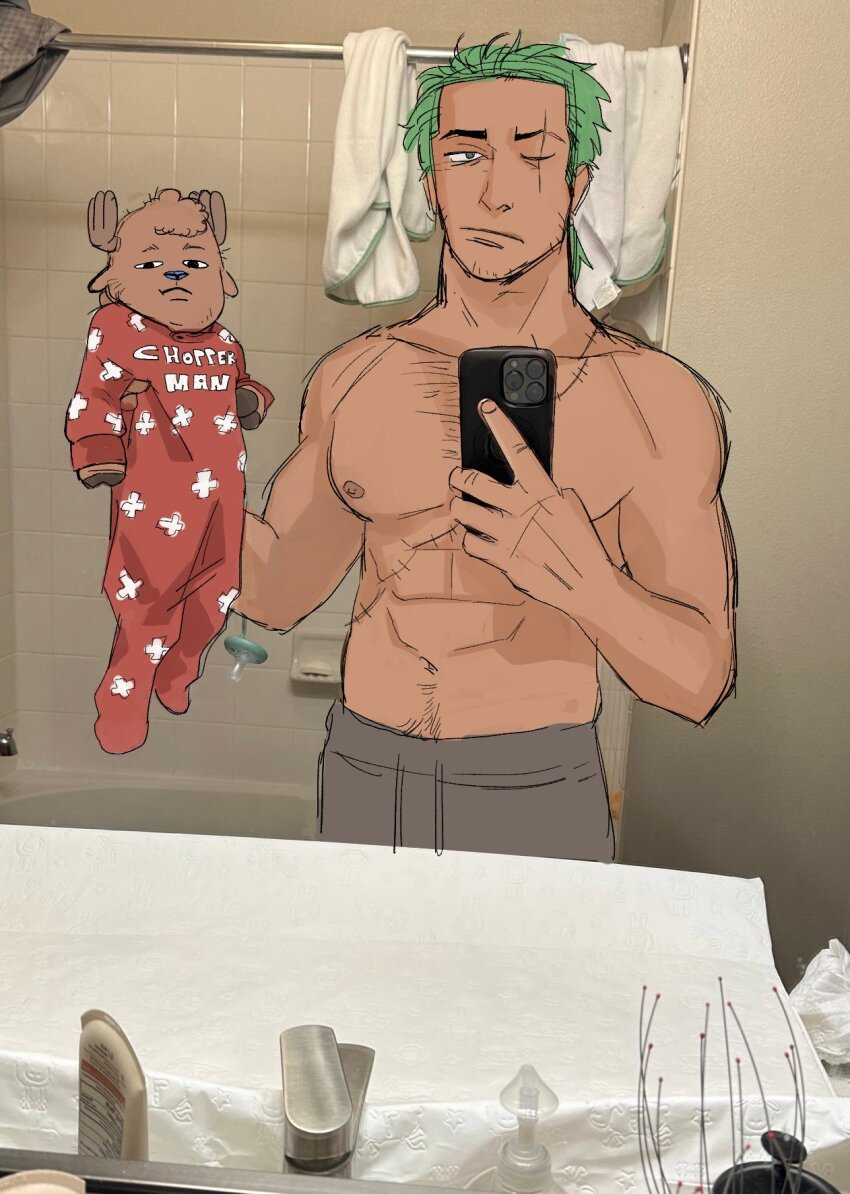 Roronoa Zoro (One Piece) Rule 34 Image
