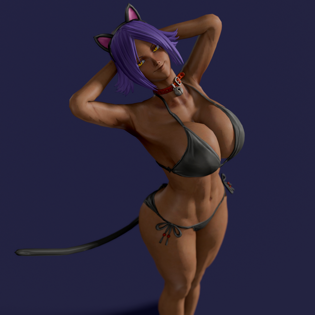 Shihouin Yoruichi (Bleach) Rule 34 Image