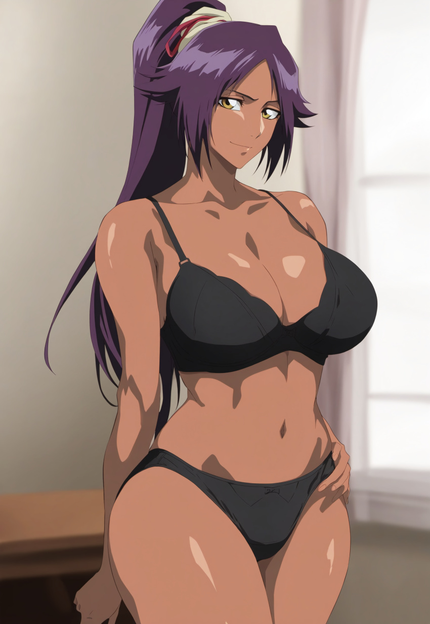 Shihouin Yoruichi (Bleach) Rule 34 Image