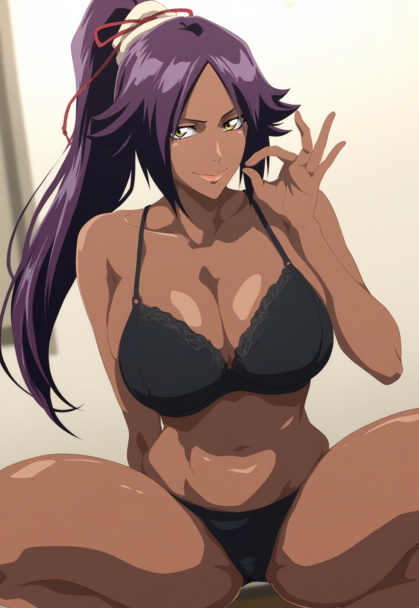 Shihouin Yoruichi (Bleach) Rule 34 Image