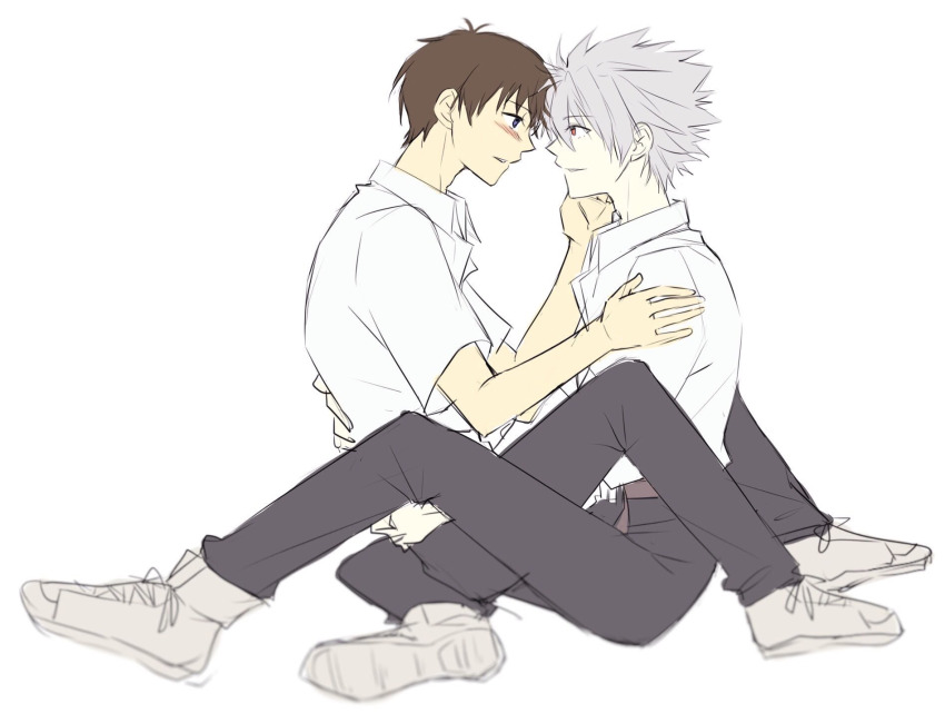 Ikari Shinji (Nagisa Kaworu) Rule 34 Image