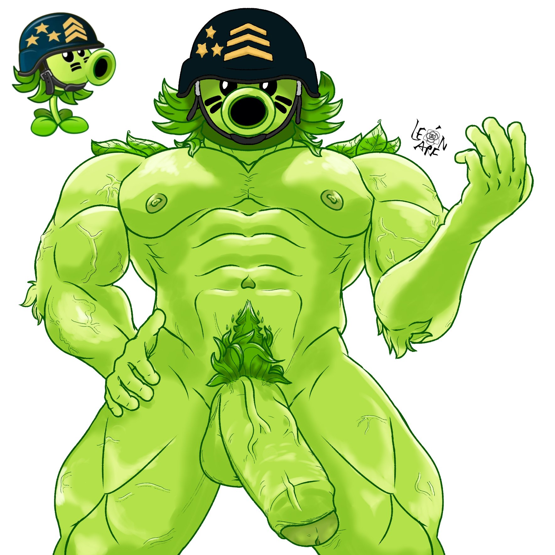 Gatling Pea (Pvz) Rule 34 Image