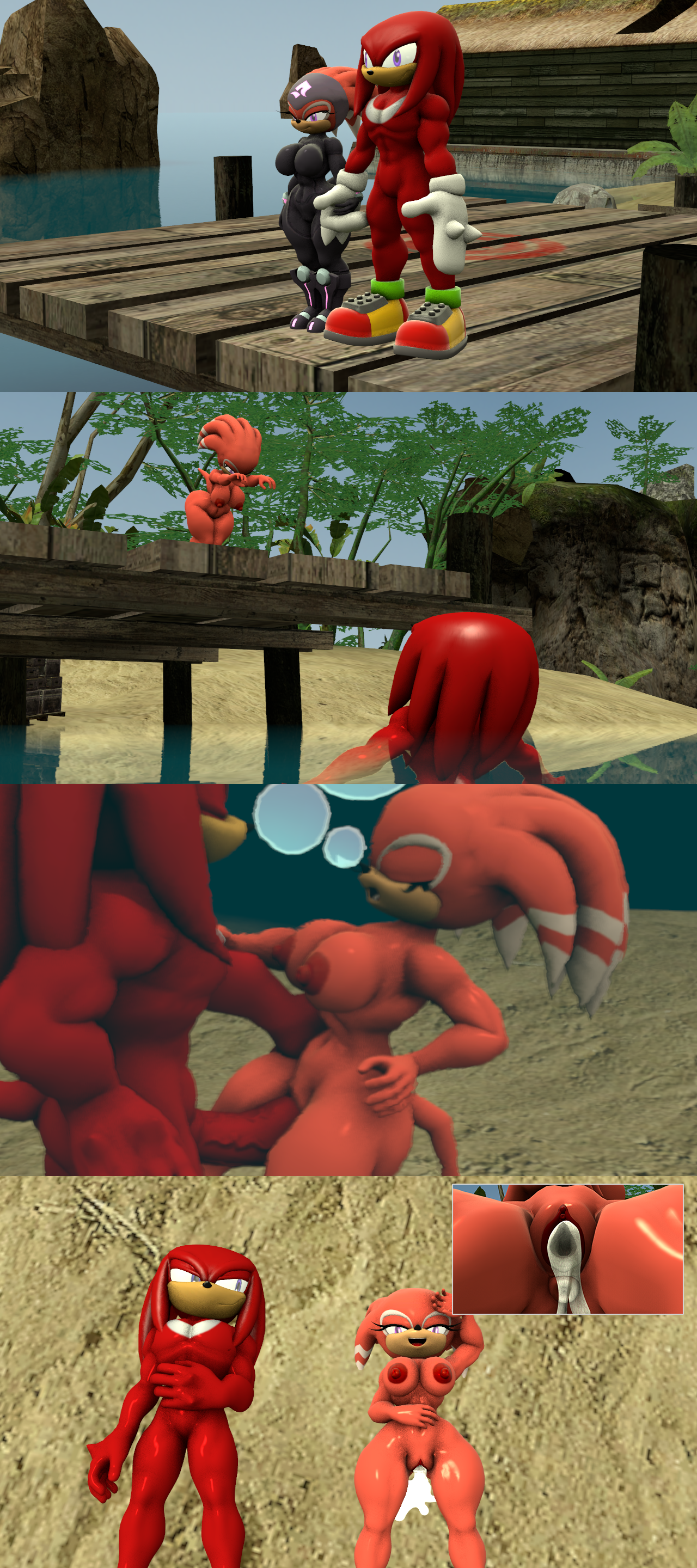 Knuckles The Echidna (Sega) Rule 34 Image