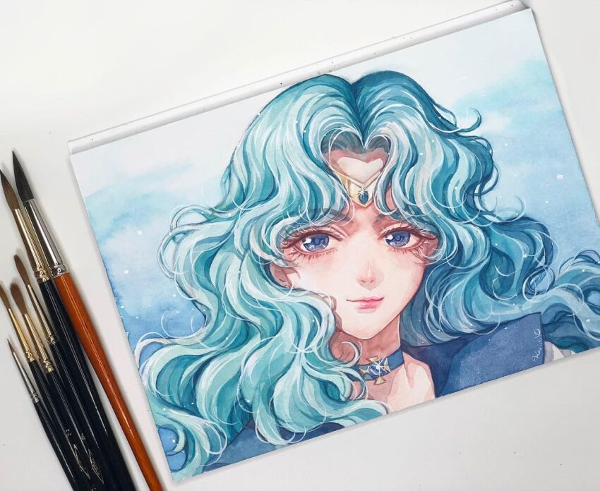 Sailor Neptune (Bishoujo Senshi Sailor Moon) Rule 34 Image