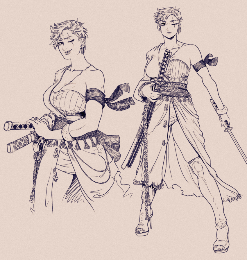 Roronoa Zoro (One Piece) Rule 34 Image