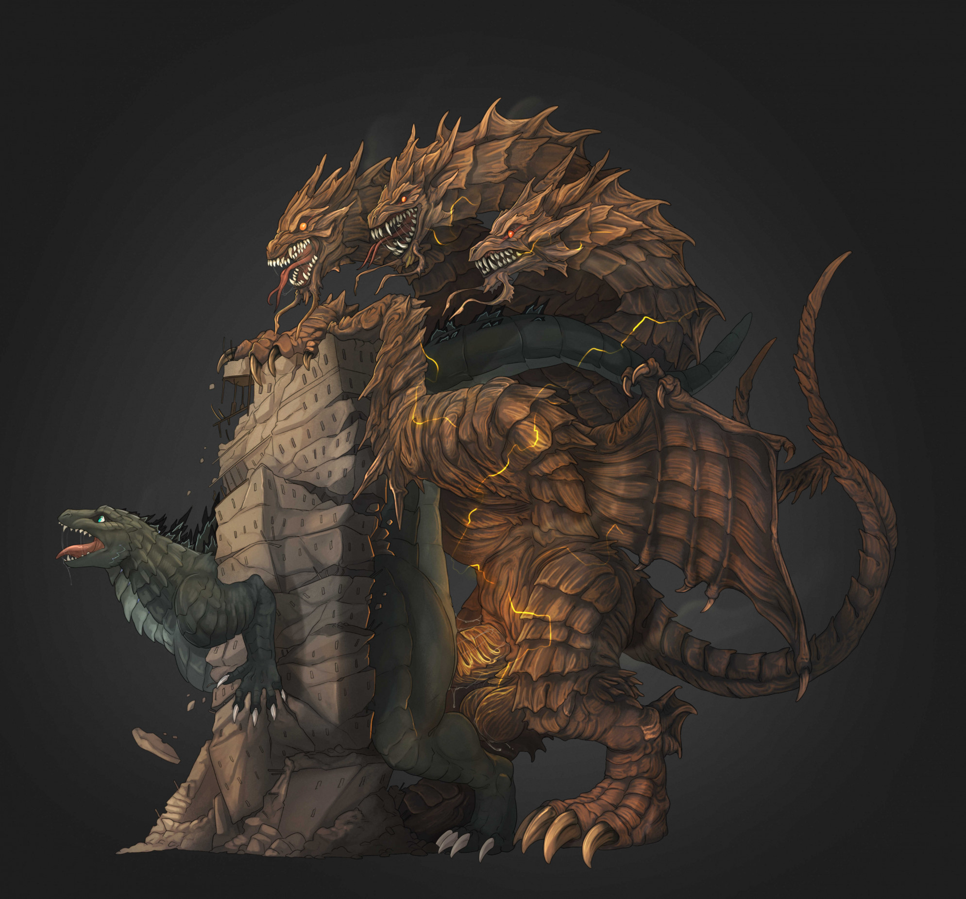 Ghidorah (Species) Rule 34 Image