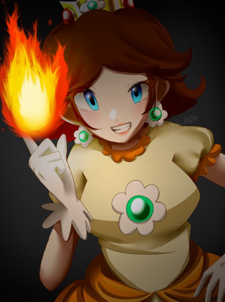 Fire Daisy (Mario (Series)) Rule 34 Image