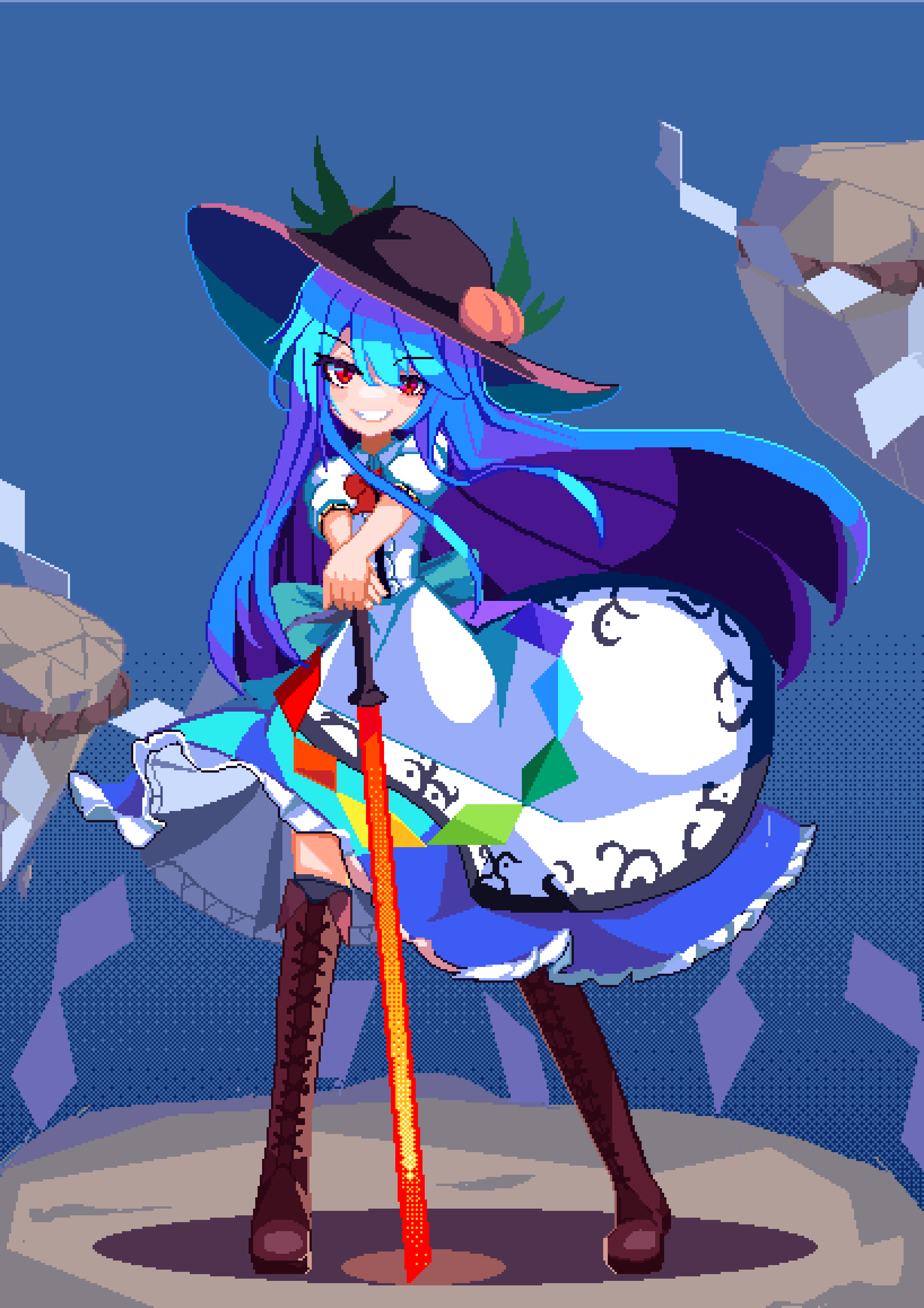 Hinanawi Tenshi (Touhou) Rule 34 Image