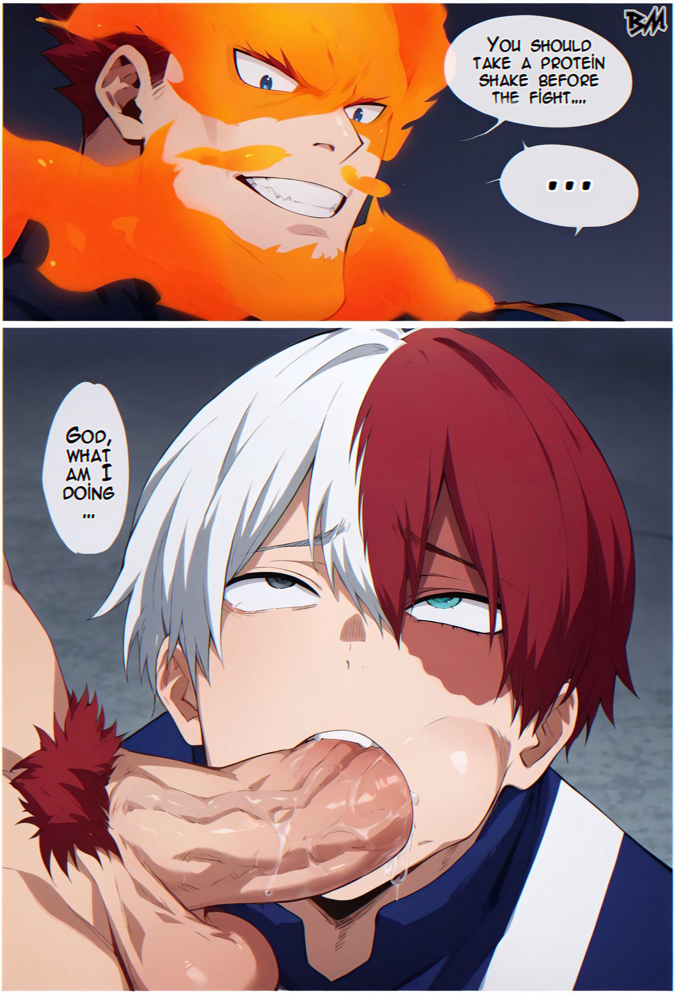 Endeavor (My Hero Academia) Rule 34 Image