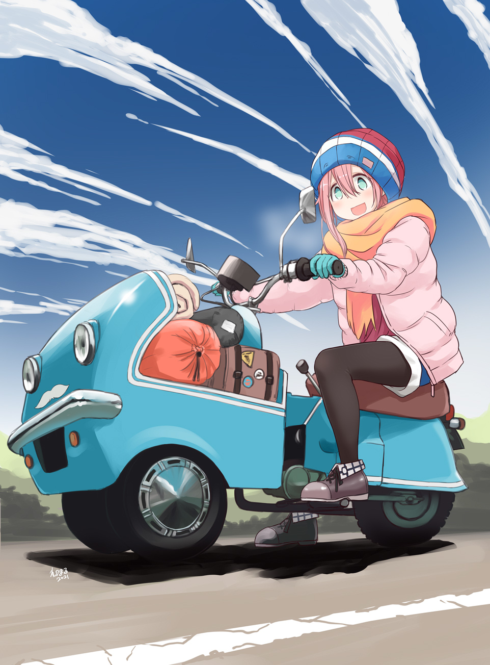 Kagamihara Nadeshiko (Yurucamp) Rule 34 Image