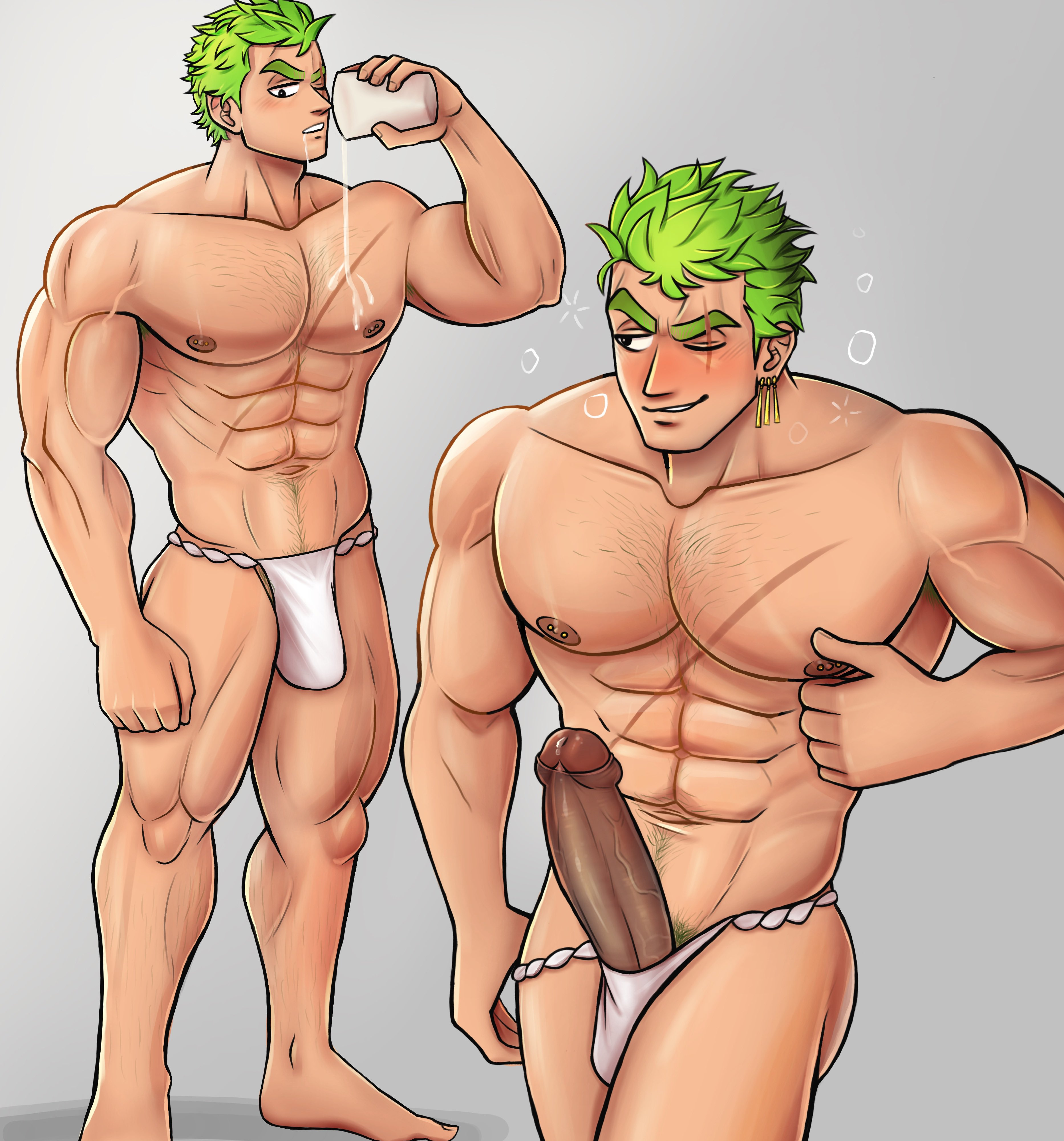 Roronoa Zoro (One Piece) Rule 34 Image