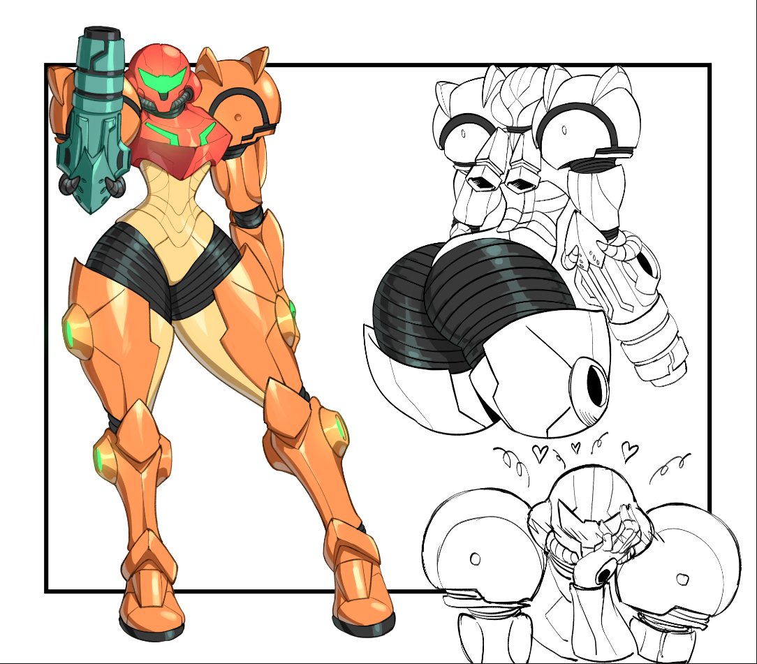 Armored Samus (Metroid) Rule 34 Image