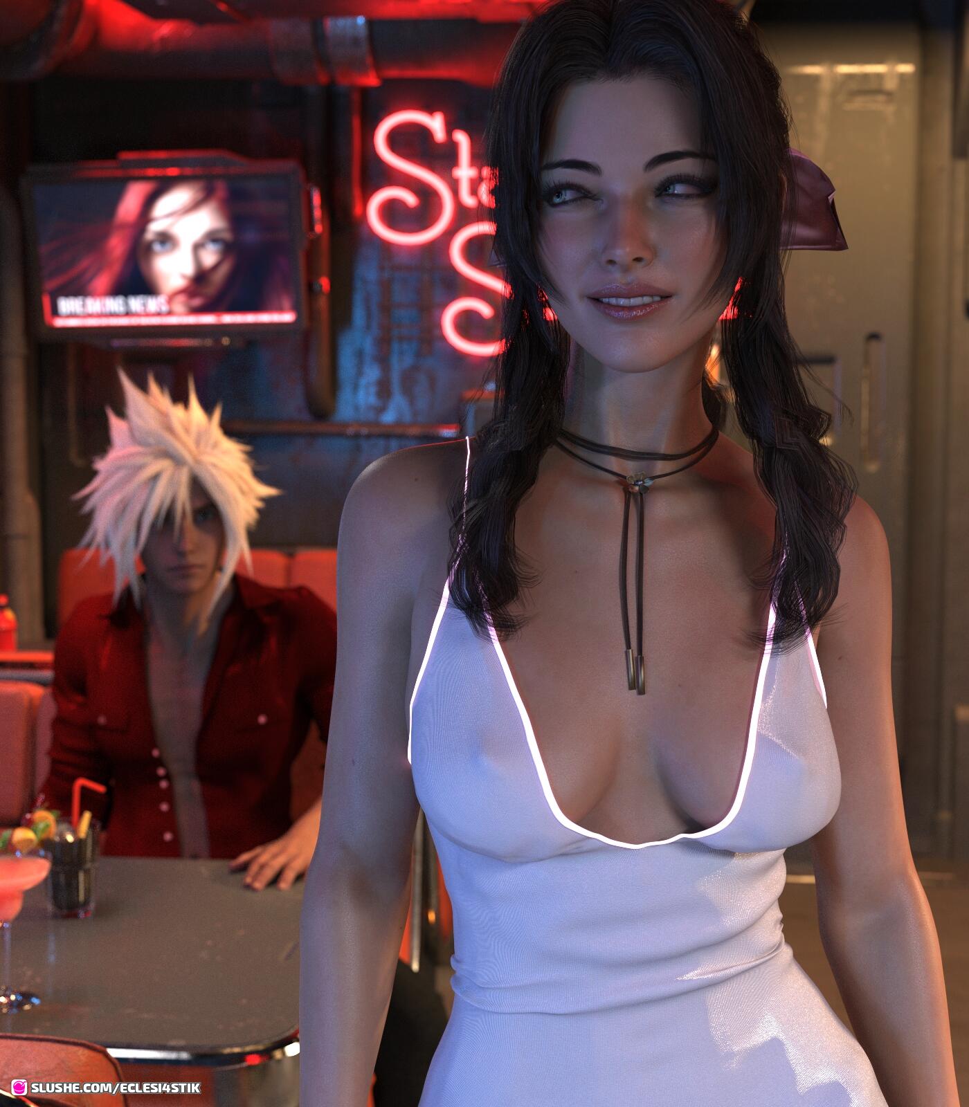 Aerith Gainsborough (Final Fantasy) Rule 34 Image