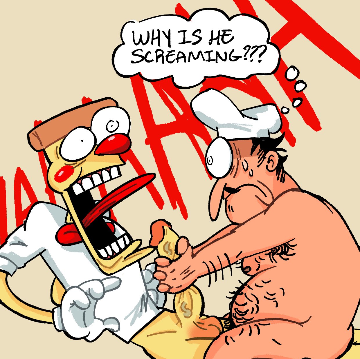 Peppino Spaghetti (Pizza Tower) Rule 34 Image